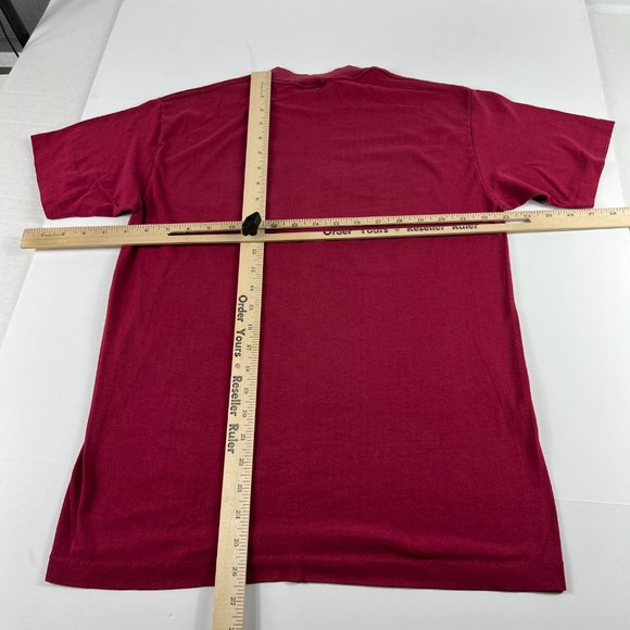 VTG 90s Trench Washington Redskins Shirt Fits Small Red Single Stitch Tag Large - Picture 12 of 15